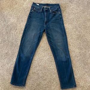 Mother Denim, high waisted Rascal Crop, size 28